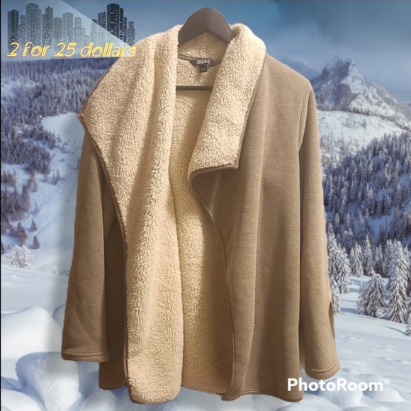 🎸2/$25 Sherpa Open Jacket - Picture 1 of 10